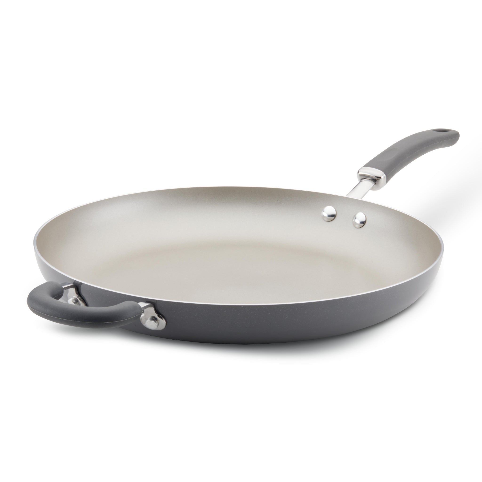 14.5-Inch Nonstick Induction Frying Pan with Helper Handle